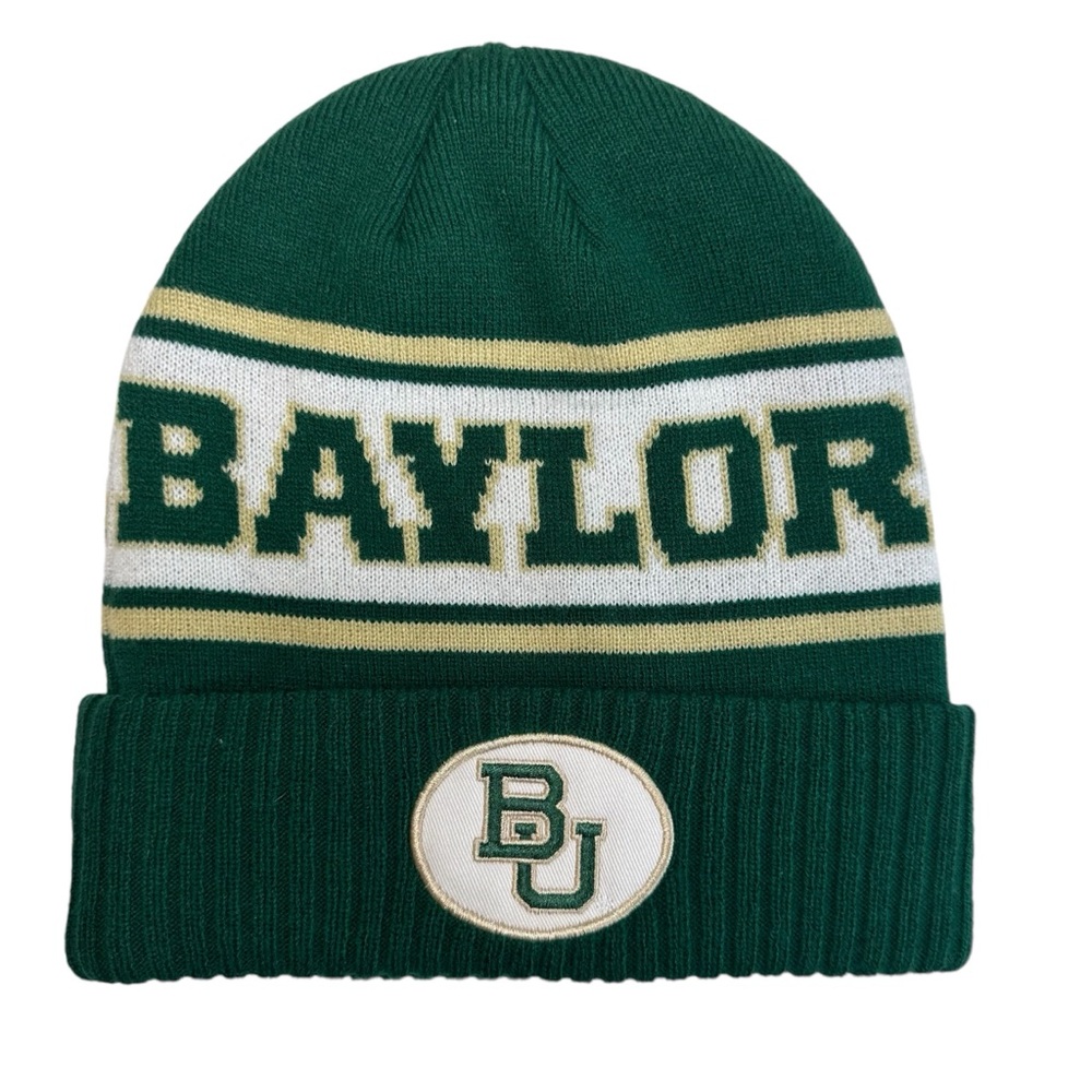 Nike - NCAA Baylor Bears Dri-FIT Sideline Green Knit Beanie- Men’s OS